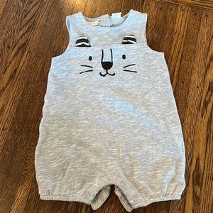 Shorts onesie kitty cat